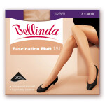 Pančuchy FASCINATION MATT 15 DEN Black - BELLINDA L černá