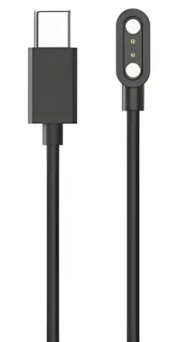 HAMA čierna / Nabíjací kábel / inteligentné hodinky HAMA / USB-C / magnetický / 60 cm