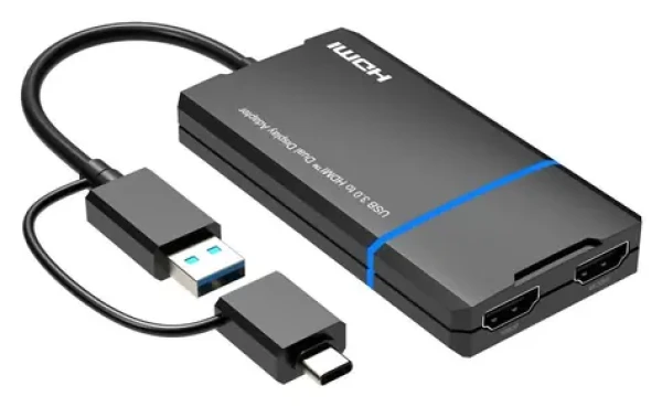 MicroConnect USB-C + USB-A 2in1 / Adaptér / HDMI výstup (MC-USB3.1CHDMIX2-2IN1)