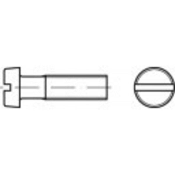 TOOLCRAFT TO-5381157 skrutky s valcovou hlavou M2,5 3 mm drážka DIN 84 ocel glavanizované zinkom 200 ks; TO-5381157