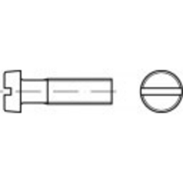 TOOLCRAFT TO-5381169 skrutky s valcovou hlavou M3.5 25 mm drážka DIN 84 ocel glavanizované zinkom 200 ks; TO-5381169