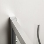 Sprchovací kút 80 x 100 cm Kerra Solid RA 80x100 CHR, chróm, pravostranný, s vaničkou 5907548124555