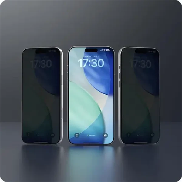 Devia Van Series Privacy Black Frame / Ochranné sklo / Apple iPhone Air / Privacy filter (6942297132542)