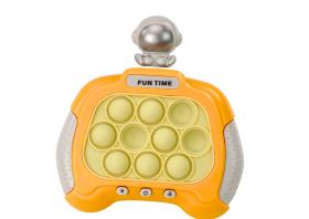 Mamido Zmyslová hra konzola Pop-It kozmonaut so svetlami a zvukmi žltá