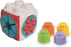 Clementoni Soft Clemmy Vkladacia senzorická kocka s mäkkými kockami