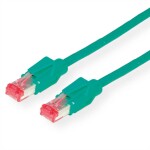 Secomp 21.05.0033 RJ45 sieťové káble, prepojovacie káble CAT 6 S/FTP 3.00 m zelená dvojžilový tienený, bez halogénov, samozhášavý 1 ks; 21.05.0033