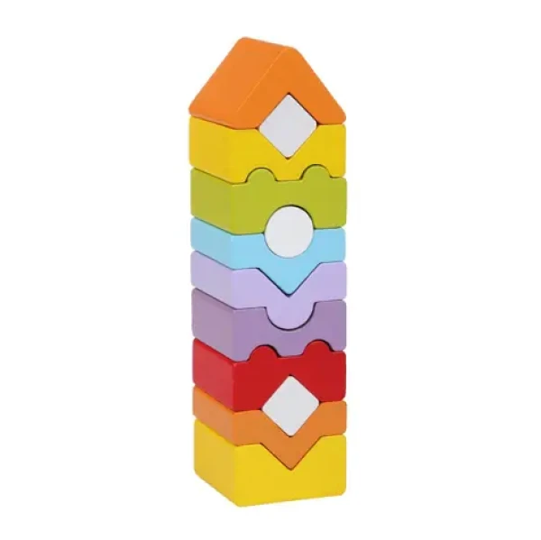 CUBIKA 14996 Veža XI - drevená skladačka 12 dielov