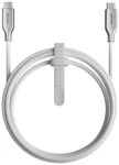 Nomad Kevlar Pletený Kábel USB-C (M) - USB-C (M) 240W 1.5m biela (NM014674858)