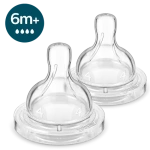 Philips SCY764/02 Avent / Náhradný cumlík / Anti-colic / Rýchly prietok / 2 ks (SCY764/02)
