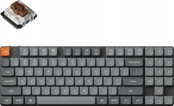 Keychron Keychron K13 Max QMK/VIA Wireless Custom Mechanical Keyboard RGB Backlight (Hot-Swappable) / Low Profile Gateron Mechanical / Brown