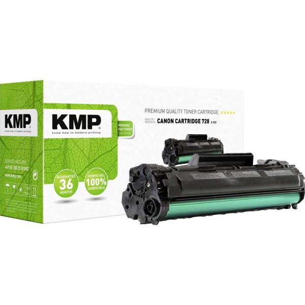 KMP C-T27 toner náhradný Canon 728 čierna 2300 Seiten kompatibilná náplň do tlačiarne; 1230,1000