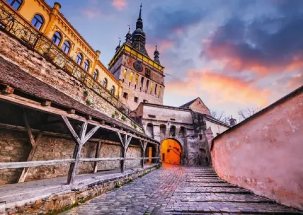 ENJOY Puzzle Hodinová veža, Sighisoara, Rumunsko