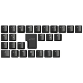 Glorious vymeniteľné klávesy GMMK ABS Doubleshot V2 (ISO DE) čierna / ABS / 26 ks / ISO DE layout / Cherry MX(+) (GLO-KC-ABS-DEKIT-B)
