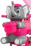 Mamido Detská trojkolka slon so zvukovými efektmi ružová