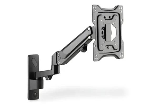 Digitus DA-90428 bridlicová / Nástenný držiak monitora / do 43" / nosnosť 23 kg / náklon a otočenie / káblový manažment (DA-90428)