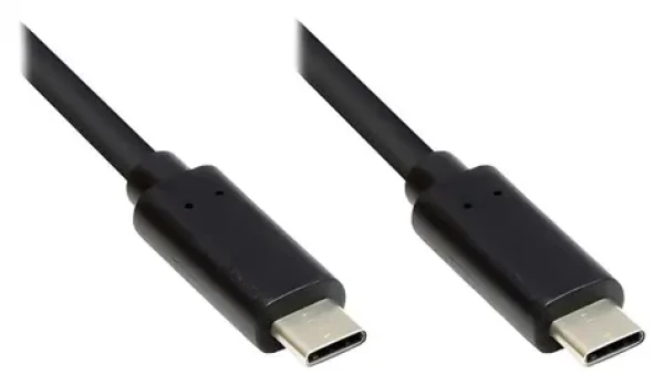 Good Connections USB-C - USB-C čierna / Kábel / USB 3.2 Gen 1 / 1,5 m / 5 Gbit / s / 3 A (GC-M0114)