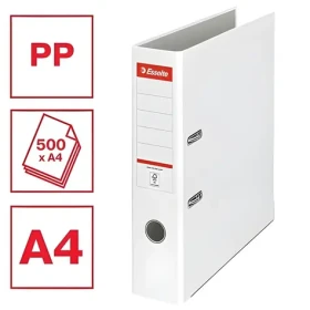 Esselte Economy biely / Pákový zakladač / A4 / 75 mm / plast (11250)