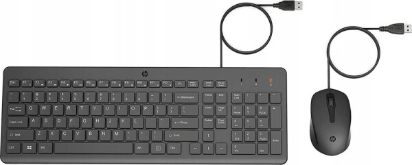 HP HP 150 - Tastatur-und-Maus-Set - USB - Deutsch - Schwarz - fur HP 21, 27, Notebook 14, 15, 15s, Pavilion Notebook 15