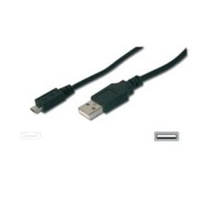 DIGITUS USB 2.0 kábel USB A samec na USB micro B samec, 2x tienený, 1m (AK-300110-010-S)