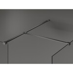 MEXEN/S - Kyoto Sprchová zástena WALK-IN 120 x 115, transparent, grafit metal 800-120-202-95-00-115