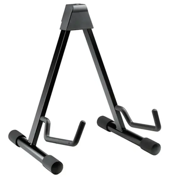 Stojan na akustickú gitaru skladací / Stojan / pogumované ramená / výška 420 mm / šírka 220-350 mm (17541)