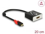 DeLock Adaptér USB C (M) - HDMI (F) 0.2m čierna (62730)