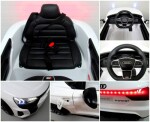 Mamido Elektrické autíčko Audi E-Tron GT v bielej farbe s EVA kolesami a diaľkovým ovládaním