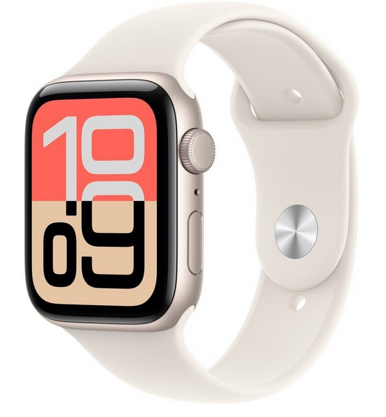 Apple Watch SE 3 GPS 40mm Starlight Alu Sport S/M Béžový (MEH34ZR/A)