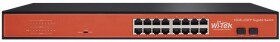 XXX_Planet Technology Corp (Planet) Wi-Tek WI-SG116F łącza sieciowe Nie zarządzany Gigabit Ethernet (10/100/1000) Čierny, Oranžový