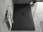 MEXEN/S - Hugo sprchová vanička SMC 150x100, čierna, krytka čierna 42701015-B