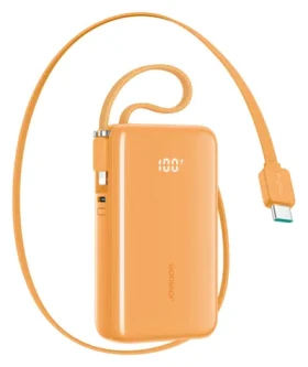 Joyroom JR-PR2 oranžová / Powerbanka / 10000mAh / 35W / 1x USB-C / 1x USB-C 1x Lightning kábel