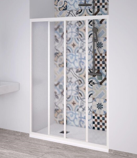 FORTE - Sprchové dvere ACRIL - PORTA NEW - FARBA rámu - Biela, Rozmer A - 90 - 100 cm OLNNC1FS100031