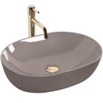 REA - Umývadlo na dosku Lisa Beige Shiny REA-U6380