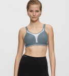 TRIACTION EXTREME LITE - ľahká športová podprsenka bez výstelky s LYCRA® Triumph GREY 70B