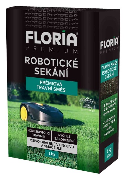 AGRO FLORIA PREMIUM Trávna zmes Robotické kosenie 1 kg