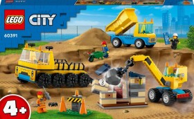 LEGO® City 60391 Vozidlá zo stavby demolačné gule