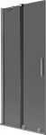 MEXEN/S - Velár dvojkrídlová posuvná vaňová zástena 85 x 150, grafit, grafit metal 896-085-000-41-95