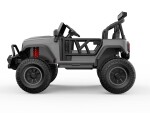 Mamido Mamido Elektrické autíčko Buggy BIG FOOT 4x4 sivé 24V | 800W | 60 kg | EVA | LED | 2,4 Ghz | ECO koža