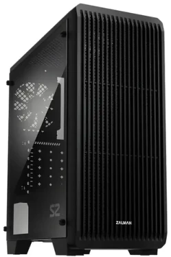 Zalman S2 čierna / Skriňa / ATX / 1x USB 3.2 Gen 2 / 2x USB 2.0 / bez zdroja / priehľadná bočnica (S2)