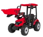 Mamido Detský elektrický traktor MEGA D68 24V s prívesom červený