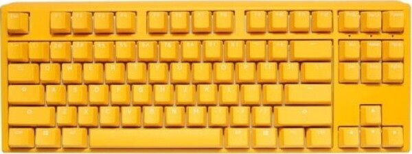 Ducky One 3 Yellow TKL Gaming Keyboard, RGB LED - MX-Clear (US)