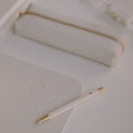 Eulenschnitt Podložka na pracovní stůl Heart Cream 80 x 40 cm