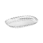 Guzzini Tiffany TRAY M priesvitná biela / Ozdobná tácka / akryl / 32x22,5 cm (27960100)