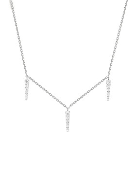 PDPAOLA Štýlový strieborný náhrdelník Peak Supreme Essentials CO02-477-U