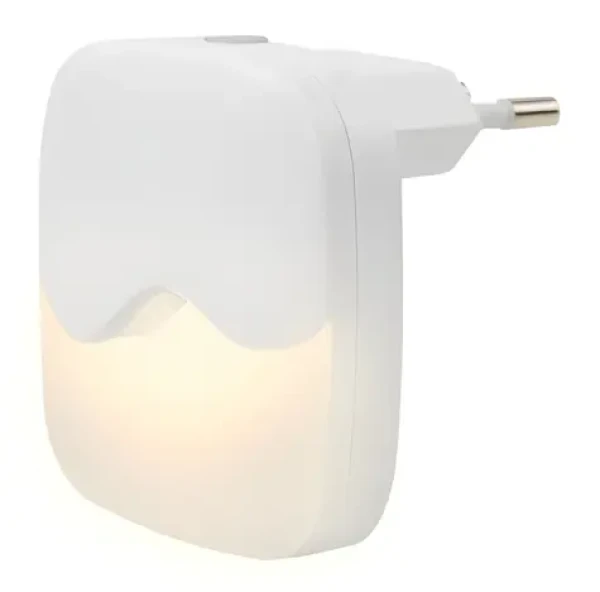 Ansmann Nočné LED svetlo do zásuvky biela / Nočné LED svetlo / súmrakový senzor / 0,45 W / 5 lm / teplá biela (1600-0406)