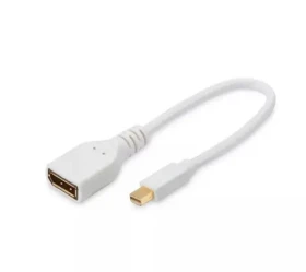 MicroConnect Kábel Mini DisplayPort 1.2 (M) - DisplayPort (F) 0.15m biela (MDPDP)