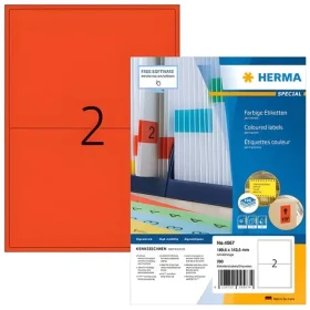 Herma Etikety A4 červená / Etikety / papier matný / 199,6x143,5 mm / 1400 ks (4567)