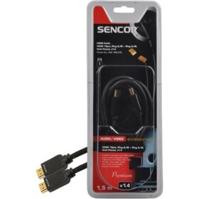 Sencor SAV 166-015 kábel HDMI MM v1.4 1.5 m / podpora Ethernetu (8590669117857)