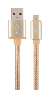 Gembird CCB-MUSB2B-AMBM-6-G Micro USB kábel 1.8 m zlatá / USB-A (M) - Micro USB (M) (CCB-MUSB2B-AMBM-6-G)