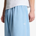 Kalhoty adidas Trefoil Essentials Melange Baggy Open Hem Pants Light Blue Mel XXL